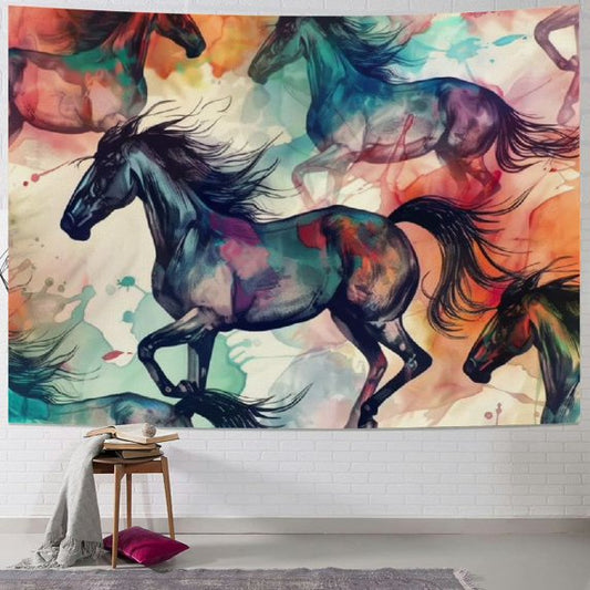 Beautiful Running Horse Tapestry Wall Hanging Tapestries