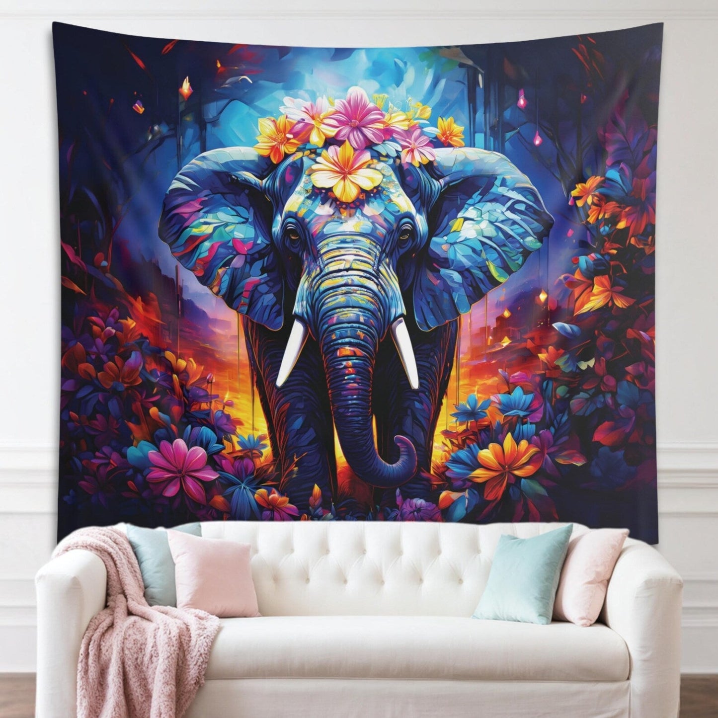 Elephant Tapestry Home Decorative Tapestries Wall Hanging