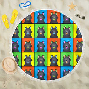 Schipperke Blanket Beach Blanket Towel Picnic Yoga Outdoor Mat